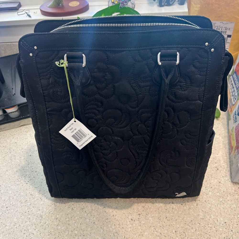 Vera Bradley North South Tote in Black